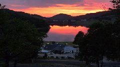 Camping La Romiguiere : Vue de la route de Crozillac